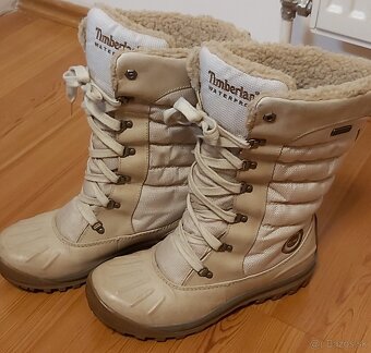 Damske kožené zimné čižmy Timberland veľ.40 - 3