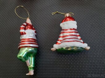 Vianočné ozdoby Santa Claus jogín - 3