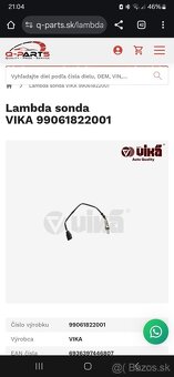 Lambda sonda zadná - VW, Škoda, Seat, Audi - 3