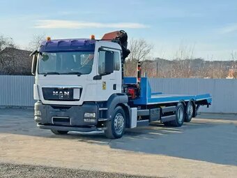 MAN TGS 26.400  Prepravník strojov 7,70 m + PALFINGER + Pil - 3