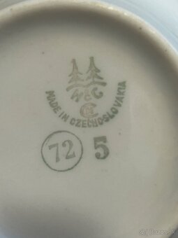 Czechoslovakia sada šálky + podšalky - 3