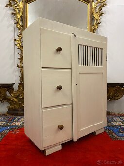 Stará potravinová skrinka - špajzka, top stav, V115xS90xH42 - 3