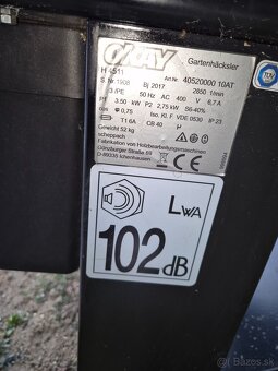 Drvička konárov OKAY 5000 380volt.3000wat. - 3