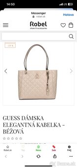 Originál Guess  kožená kabelka - 3