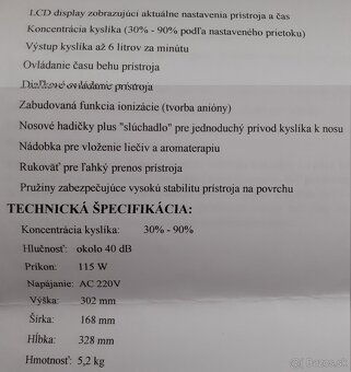 Kyslíkový koncentrátor - 3