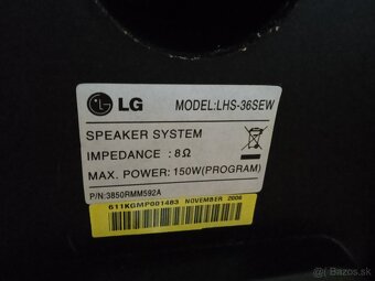 DVD prehrávač Philips a LG subwoofer - 3