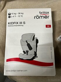 Predám zachovalú BRITAX RÖMER Kidfix III S - 3