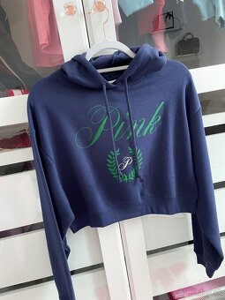 Victoria’s Secret PINK tmavomodra mikina XS, M - 3