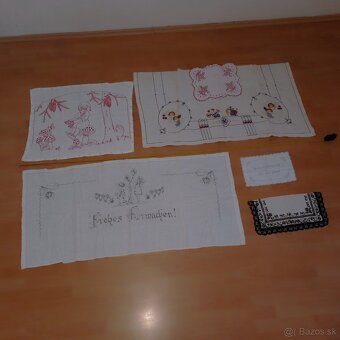 Retro vyšívané nástenky-chalupárske dekorácie výber z 12 kus - 3