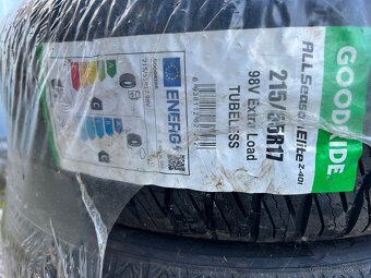 Úplne nové celoročne pneumatiky 215/55r17 GOODRIDE - 3