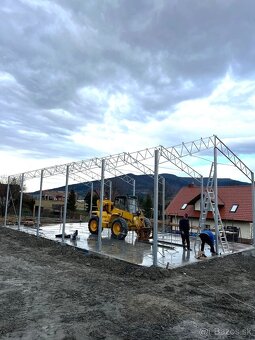 Oceľová pozinkovaná konštrukcia haly šírka 8m - 3