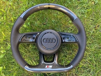 AUDI VOLANT KARBONOVY zkoseny - karbon A3 A4 A5 B9 Q3 Q5 - 3