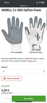 ANSELL HYFLEX pracovné rukavice veľ. 9 - 3