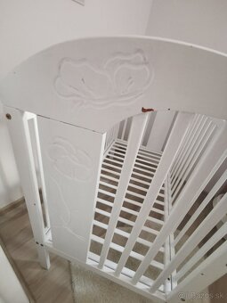 Detská postieľka s matracom+vanička na kúpanie Ikea - 3