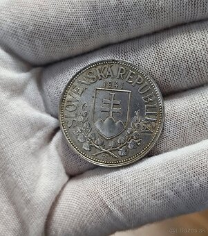 20 Koruna, 1941, Cyril a Metod, Magnetická - vzácna - 3