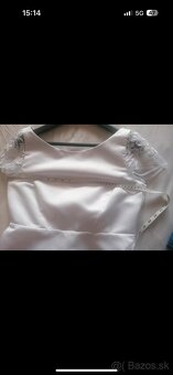 Satenové svadobné šaty - 3