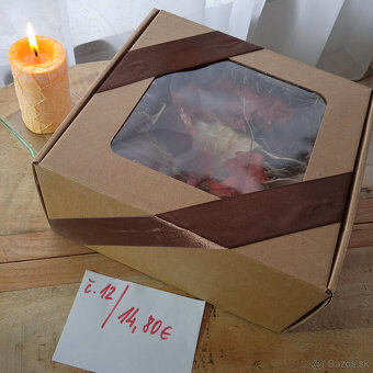 Ručne robené sviečky z palmového vosku - vianočné balíčky - 3