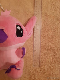 Plyšový ružový Stitch, cca. 21 cm - 3