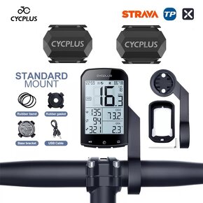 Kvalitný GPS ANT+ Smart CykloPočítač CYCPLUS M1, C3 - 3