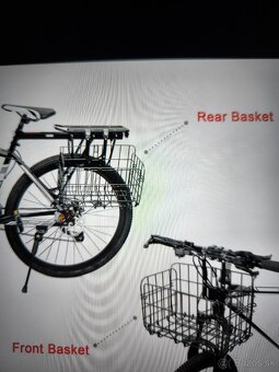 Skladací košík na bicykel, kolobežku. - 3