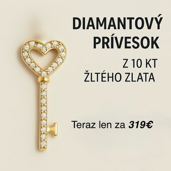 Diamantový prívesok z 10 kt zlata s puncom SR - 3