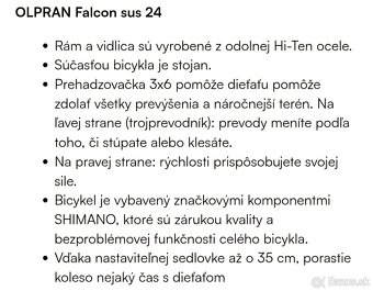 Bycikel horský detský Olpran falcon 24 - 3