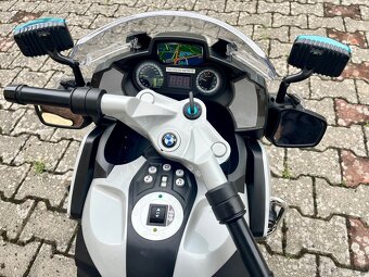 Veľká detská elektrická policajná motorka BMW R1200 - 3