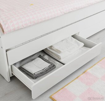Predám rozkladaciu posteľ so šuflíkmi Ikea 90x200 - 3