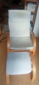 Kreslo IKEA s podnožkou - 3