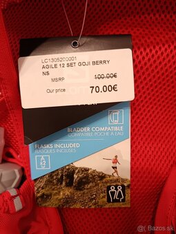 Športový Batoh Salomon AGILE 12 SET GOJI BERRI - 3