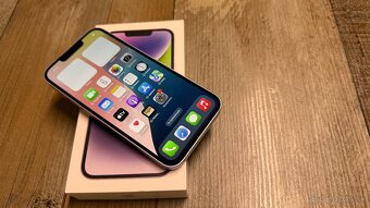 Vymenim predam iPhone 14 Purple 128gb - fialovej farby - 3