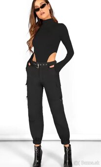 Čierne sexy body BERSHKA velkost S - 3