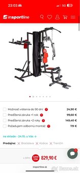 Multifunkčná posilňovacia veža inSportline - 3