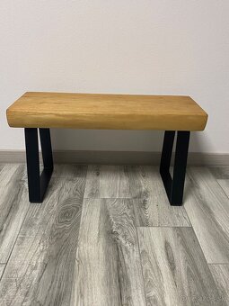 Masívny konferenčný, konzolový stolík, stolček - 3