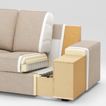 Predám sedačku IKEA Kivik tmavohnedú - 3