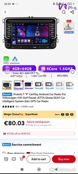 Android autorádio + predná a zadná kamera – komplet set VW/Š - 3