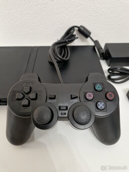 PlayStation 2 Slim herná konzola čierna + 4 hry - 3