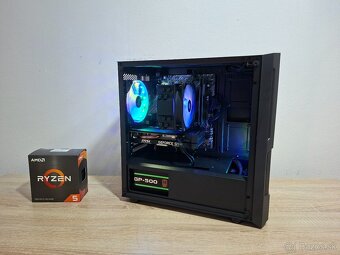 Herný pc Ryzen 5 5500 3,60ghz/NVME/GTX1660SUPER +27LCD 4K - 3