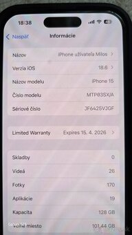 Apple iphone 15 128g - 3