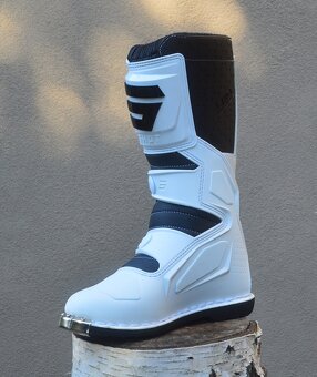 SHOT boty čižmy biele - 3