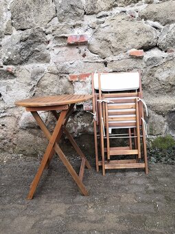 Balkónový set stol + stolicky Fieldmann - 3