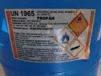 Predám 11kg plynovu fľašu - 3