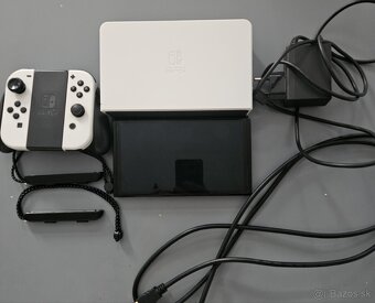 Nintendo switch oled + príslušenstvo + hry - 3