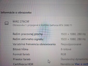 MSI Monitor 280hz - 3