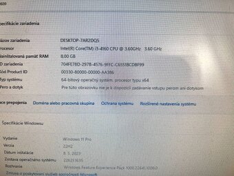 Počítač Dell 9020.Intel i3-4130 2x3,40GHz.8gb ram.240gSSD - 3