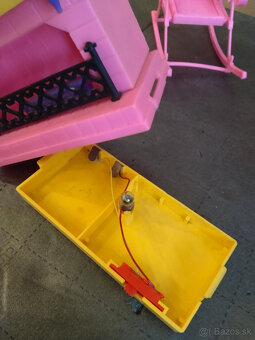 Nábytpk do barbie domu - svietiaci krb - 3