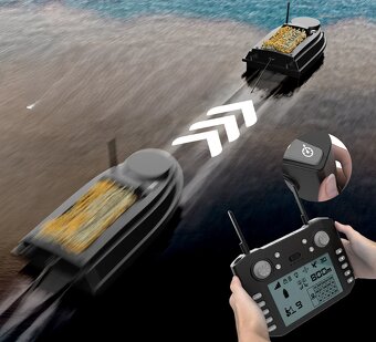 Zavážacia loďka V030 s GPS a SONAR 20 000mAh čierna NOVINKA - 3