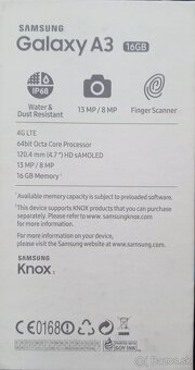 Predám Samsung Galaxy A3 (2017) – 2GB RAM / 16GB - 3