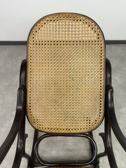 Hojdacie Kreslo Thonet s ratanovým výpletom - 3