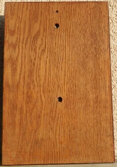 Starožitný bronzový relief na drevenej doske s motívom Ježiš - 3